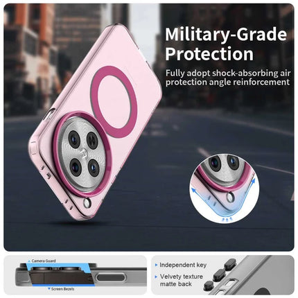For Oppo Find X8 5G Case Compatible with MagSafe PC+TPU+PET Anti-Drop Phone Cover