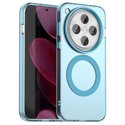For Oppo Find X8 5G Case Compatible with MagSafe PC+TPU+PET Anti-Drop Phone Cover - Blue