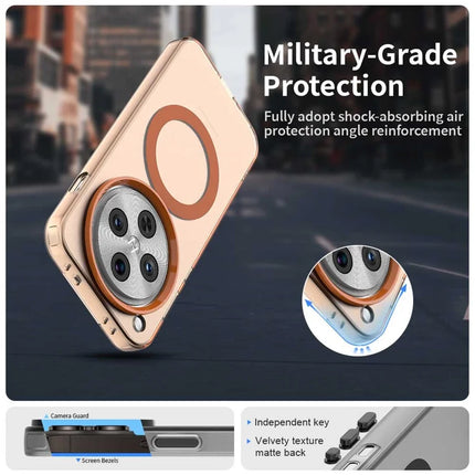 For Oppo Find X8 Pro 5G Case Compatible with MagSafe PC+TPU+PET Anti-Drop Phone Cover