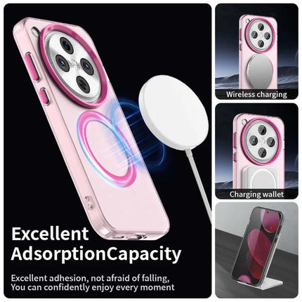 For Oppo Find X8 Pro 5G Case Compatible with MagSafe PC+TPU+PET Anti-Drop Phone Cover