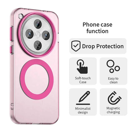 For Oppo Find X8 Pro 5G Case Compatible with MagSafe PC+TPU+PET Anti-Drop Phone Cover
