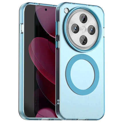 For Oppo Find X8 Pro 5G Case Compatible with MagSafe PC+TPU+PET Anti-Drop Phone Cover - Blue