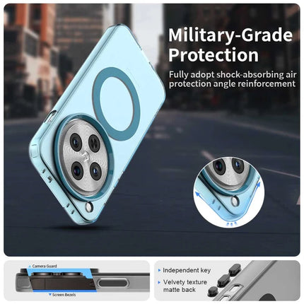 For Oppo Find X8 Pro 5G Case Compatible with MagSafe PC+TPU+PET Anti-Drop Phone Cover