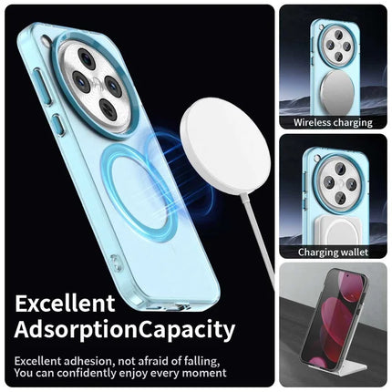 For Oppo Find X8 Pro 5G Case Compatible with MagSafe PC+TPU+PET Anti-Drop Phone Cover