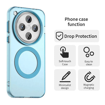 For Oppo Find X8 Pro 5G Case Compatible with MagSafe PC+TPU+PET Anti-Drop Phone Cover