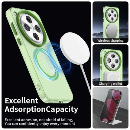 For Oppo Find X8 Pro 5G Case Compatible with MagSafe PC+TPU+PET Anti-Drop Phone Cover