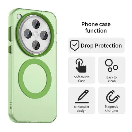 For Oppo Find X8 Pro 5G Case Compatible with MagSafe PC+TPU+PET Anti-Drop Phone Cover