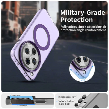 For Oppo Find X8 Pro 5G Case Compatible with MagSafe PC+TPU+PET Anti-Drop Phone Cover