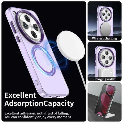 For Oppo Find X8 Pro 5G Case Compatible with MagSafe PC+TPU+PET Anti-Drop Phone Cover
