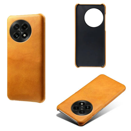 For OnePlus 13 Case Calf Texture PU Leather Hard PC Protective Phone Cover