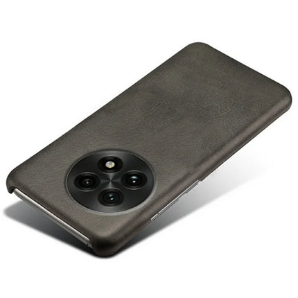 For OnePlus 13 Case Calf Texture PU Leather Hard PC Protective Phone Cover