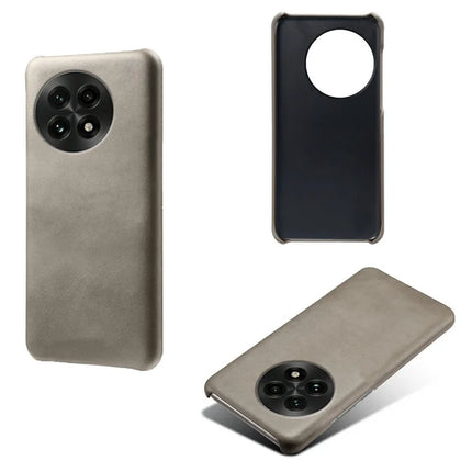 For OnePlus 13 Case Calf Texture PU Leather Hard PC Protective Phone Cover