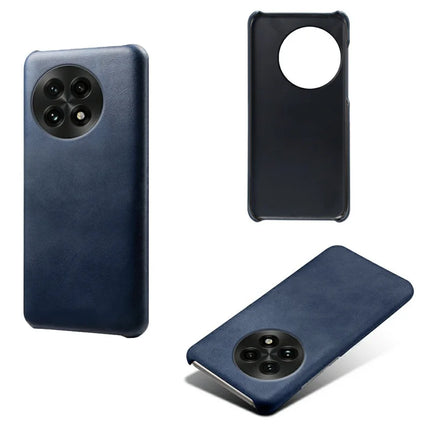 For OnePlus 13 Case Calf Texture PU Leather Hard PC Protective Phone Cover