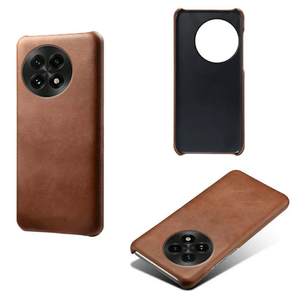 For OnePlus 13 Case Calf Texture PU Leather Hard PC Protective Phone Cover