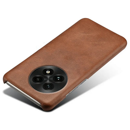For OnePlus 13 Case Calf Texture PU Leather Hard PC Protective Phone Cover