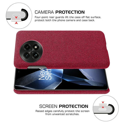 For OnePlus 13 Case Cloth Texture Anti-Scratch Protective PC Phone Cover