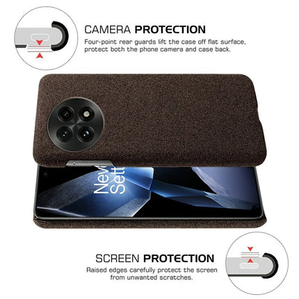 For OnePlus 13 Case Cloth Texture Anti-Scratch Protective PC Phone Cover