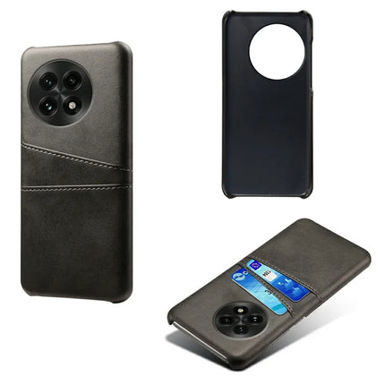 For OnePlus 13 Case Dual Card Slots PU Leather + Hard PC Phone Cover