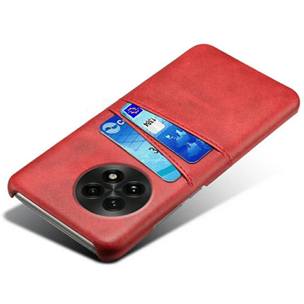 For OnePlus 13 Case Dual Card Slots PU Leather + Hard PC Phone Cover