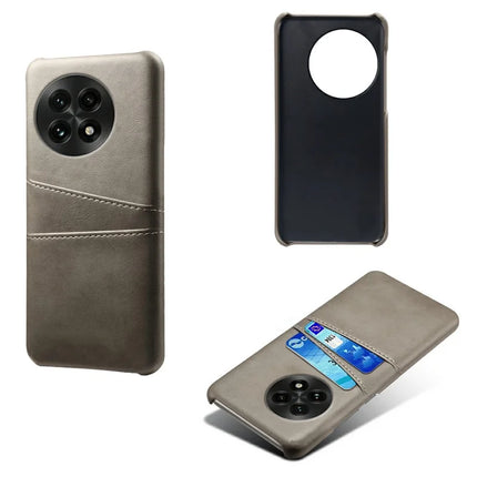 For OnePlus 13 Case Dual Card Slots PU Leather + Hard PC Phone Cover