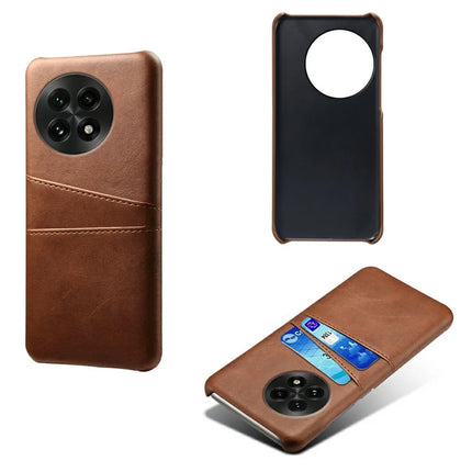 For OnePlus 13 Case Dual Card Slots PU Leather + Hard PC Phone Cover