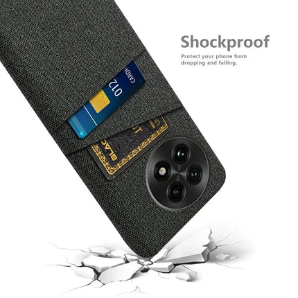 For OnePlus 13 Case Cloth + Hard PC Phone Cover with Dual Card Slots