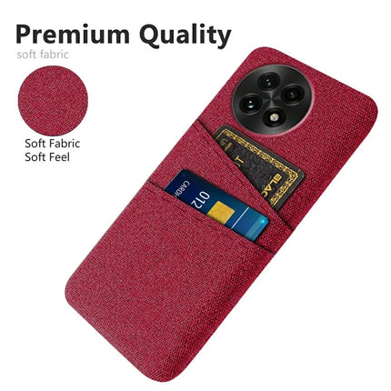 For OnePlus 13 Case Cloth + Hard PC Phone Cover with Dual Card Slots