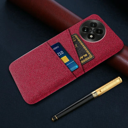 For OnePlus 13 Case Cloth + Hard PC Phone Cover with Dual Card Slots