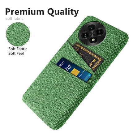 For OnePlus 13 Case Cloth + Hard PC Phone Cover with Dual Card Slots