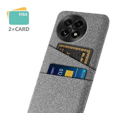 For OnePlus 13 Case Cloth + Hard PC Phone Cover with Dual Card Slots