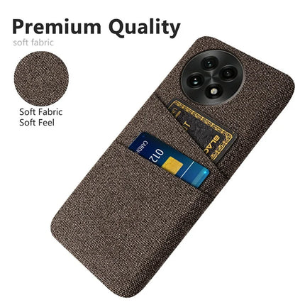 For OnePlus 13 Case Cloth + Hard PC Phone Cover with Dual Card Slots