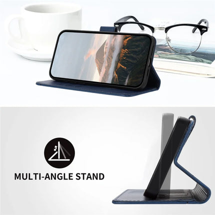 YX0090 For Samsung Galaxy A06 Case Triangle Imprint Leather Phone Cover with Lanyard