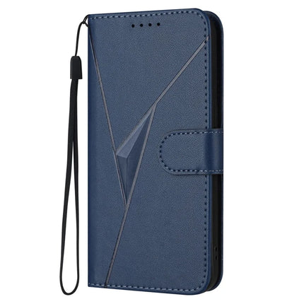 YX0090 For Honor 200 5G Case Triangle Imprint Leather Phone Cover with Lanyard