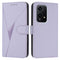 For Honor 200 Lite Case Triangle Imprint Leather Phone Cover with Lanyard - Light Purple