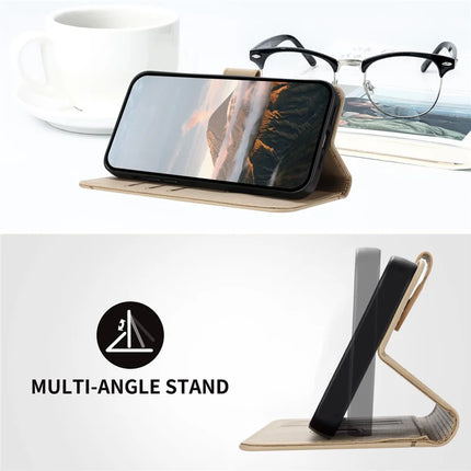 For Motorola Edge (2024) 5G Case Triangle Imprint Leather Phone Cover with Lanyard