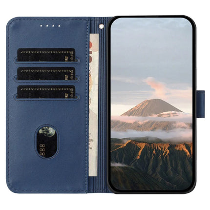 For Motorola Moto X50 Ultra 5G / Edge 50 Ultra 5G Case Triangle Imprint Leather Phone Cover with Lanyard
