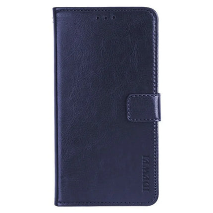 IDEWEI For Samsung Galaxy A06 Stand Case Crazy Horse Texture Leather Phone Cover