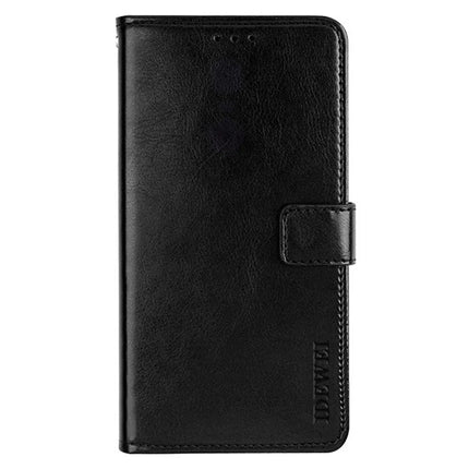 IDEWEI For Samsung Galaxy A06 Stand Case Crazy Horse Texture Leather Phone Cover
