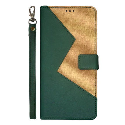 IDEWEI For Samsung Galaxy A06 Case Card Slots Splicing Color Leather Phone Cover