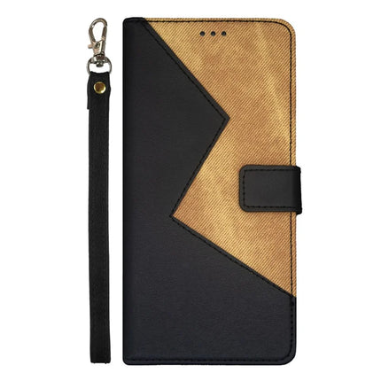 IDEWEI For Samsung Galaxy A06 Case Card Slots Splicing Color Leather Phone Cover