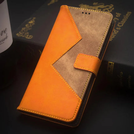 IDEWEI For Samsung Galaxy A06 Case Card Slots Splicing Color Leather Phone Cover