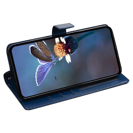 IDEWEI For Samsung Galaxy A06 Case Card Slots Holder Leather Phone Cover Crazy Horse Texture