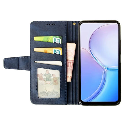 IDEWEI For Samsung Galaxy A06 Case Leather Wallet Phone Cover Stand Calf Texture