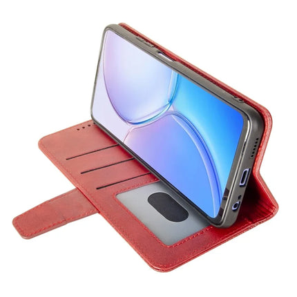IDEWEI For Samsung Galaxy A06 Case Leather Wallet Phone Cover Stand Calf Texture