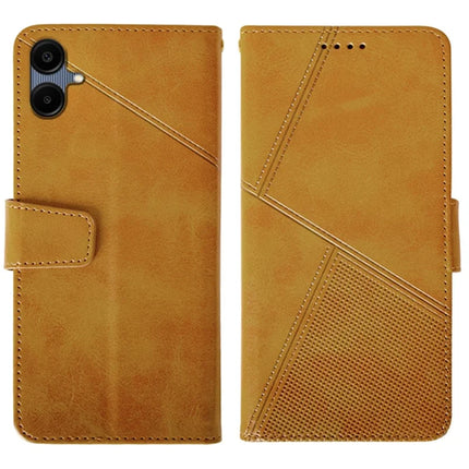 IDEWEI For Samsung Galaxy A06 Case Leather Wallet Phone Cover Stand Calf Texture - Brown