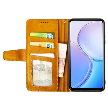 IDEWEI For Samsung Galaxy A06 Case Leather Wallet Phone Cover Stand Calf Texture