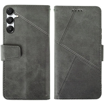 IDEWEI For Samsung Galaxy A16 5G  /  4G Case Leather Wallet Phone Cover Stand Calf Texture - Grey