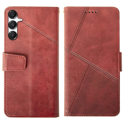 IDEWEI For Samsung Galaxy A16 5G  /  4G Case Leather Wallet Phone Cover Stand Calf Texture - Red