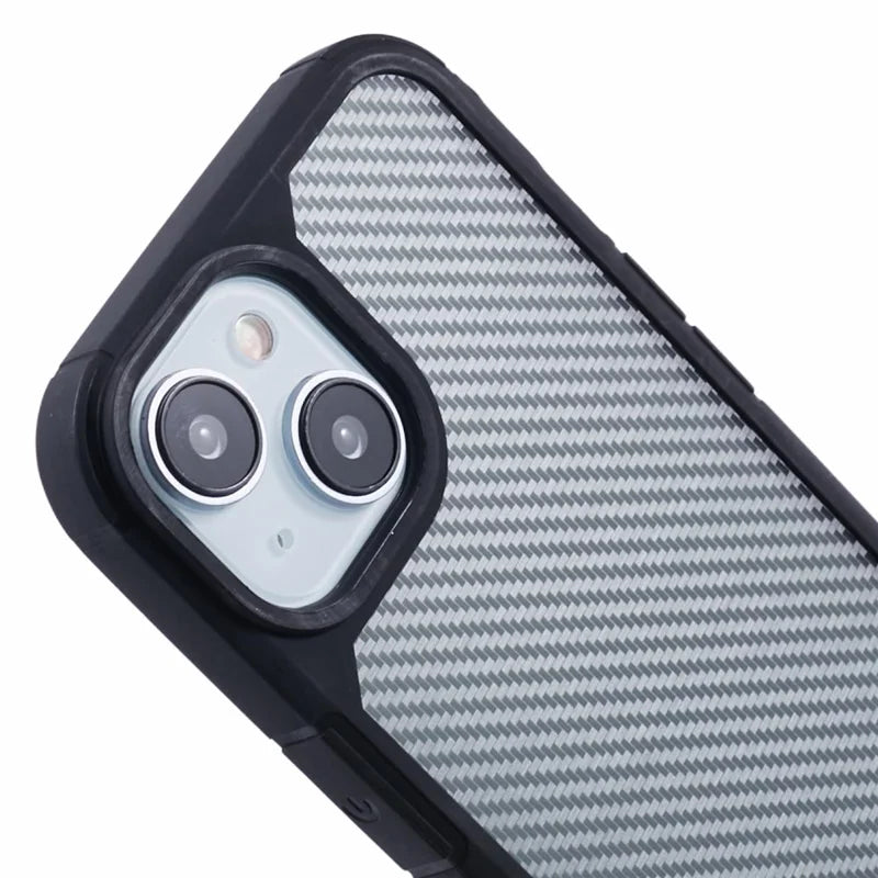 ShopCaseCart Lightweight Premium iPhone 15 Protective cover Carbon Fiber Texture TPU+PC Anti-Drop Phone Guard