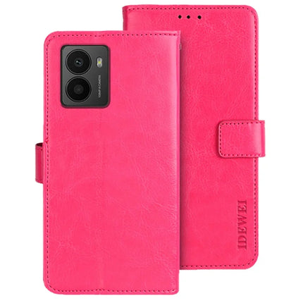 IDEWEI For HMD Fusion 5G Stand Case Crazy Horse Texture Leather Phone Cover - Rose